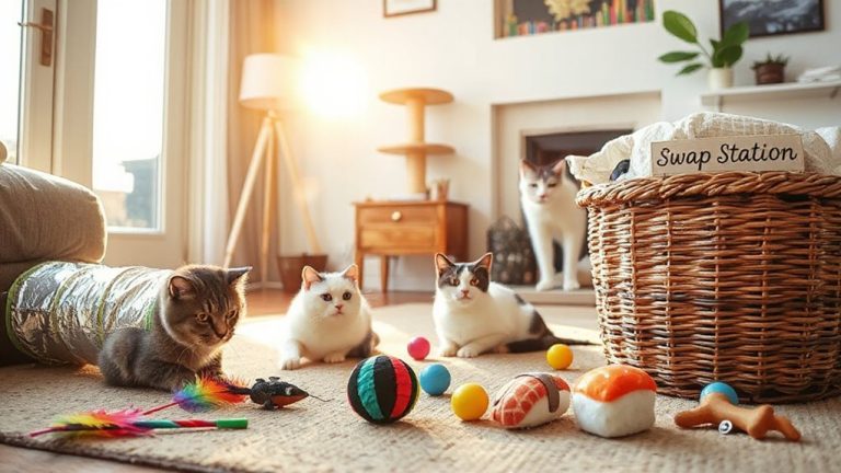 monthly cat toy swap