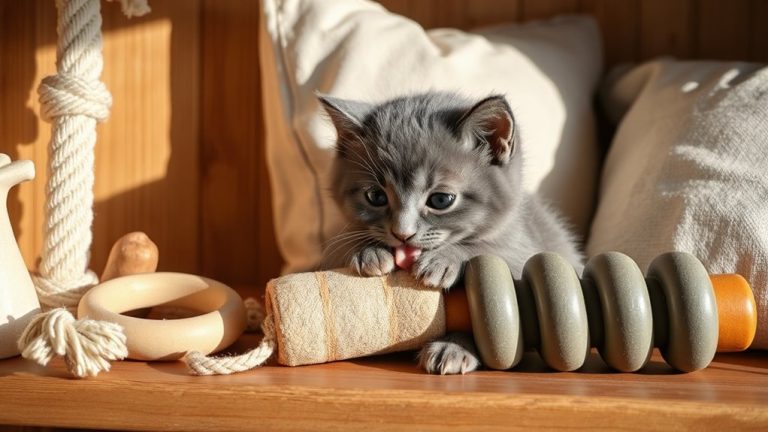natural kitten teething relief toys