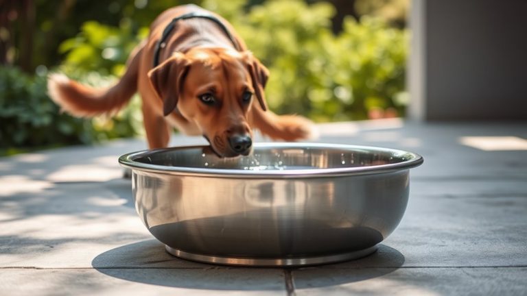 non spill large dog bowls