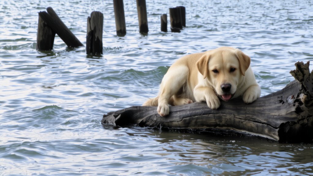 ocean waves calm dogs