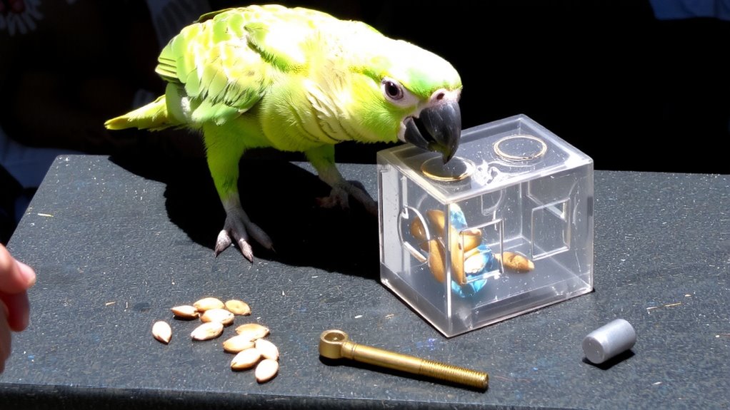 parrot cognition and tool use