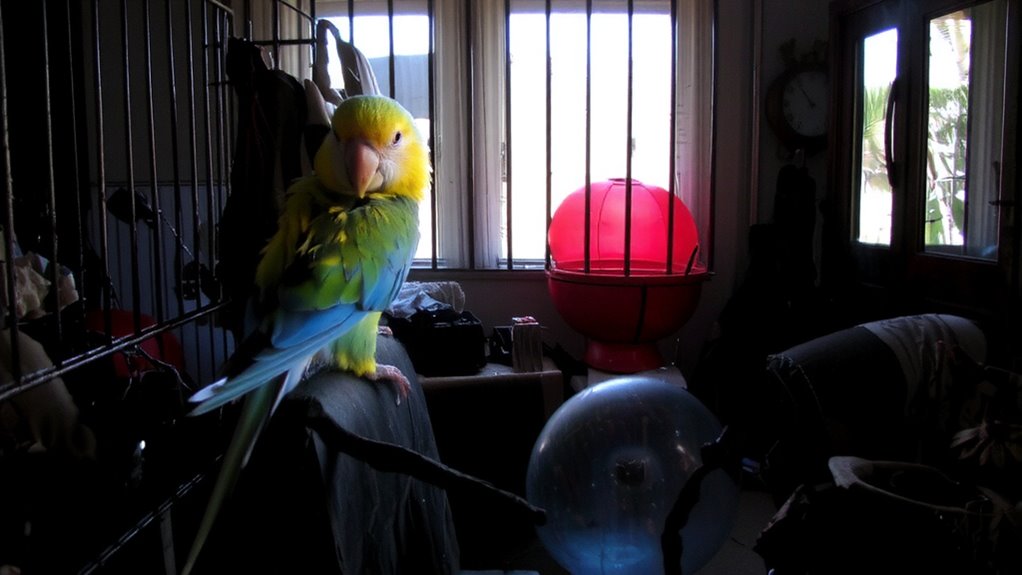 parrots hide stress silently