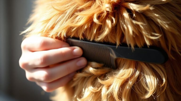 parting technique for double coats