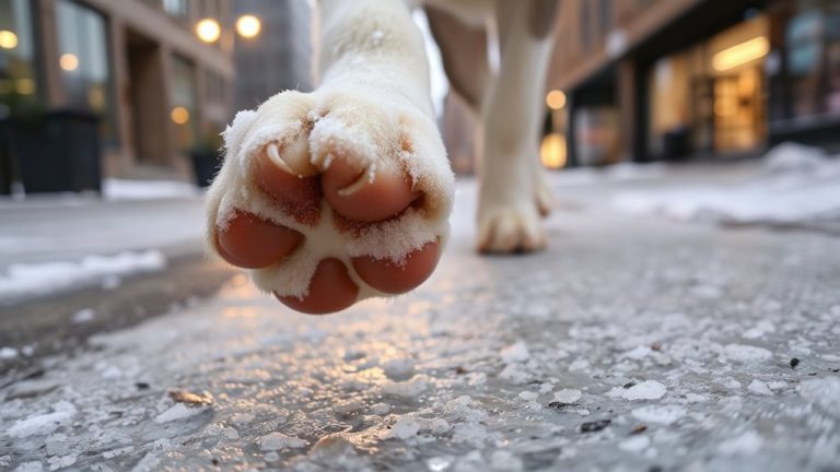paw wax prevents salt burn