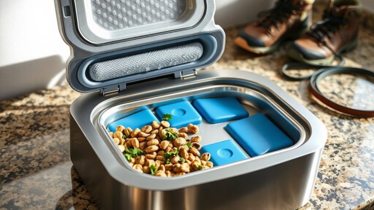 pet feeders with ice packs