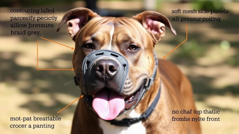 pit bull muzzle safety comfort