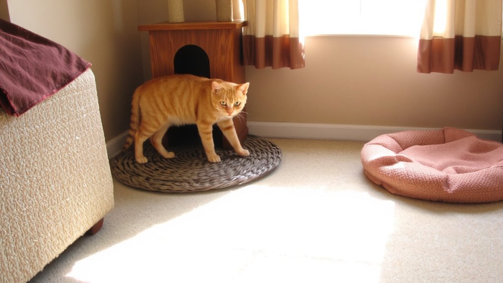 place mat in safe quiet area