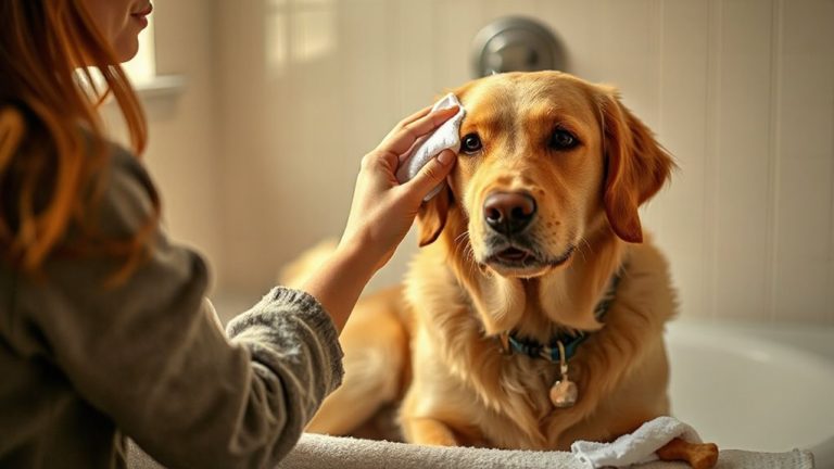 positive reinforcement for pet face cleaning