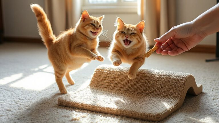 positive reinforcement for scratching pads
