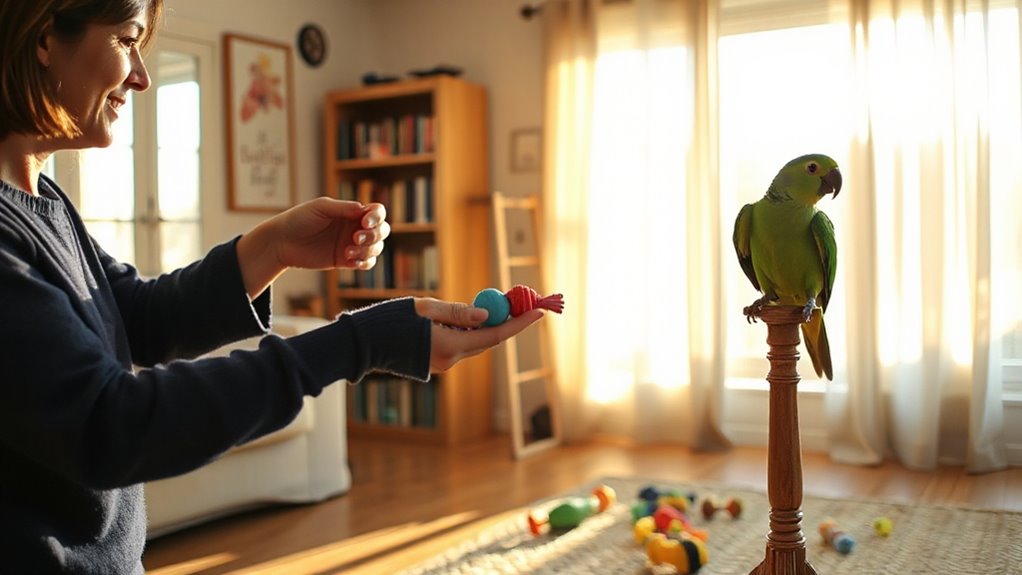 positive reinforcement training parrots