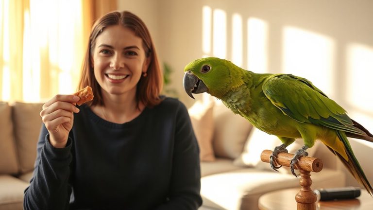 positive reinforcement training parrots