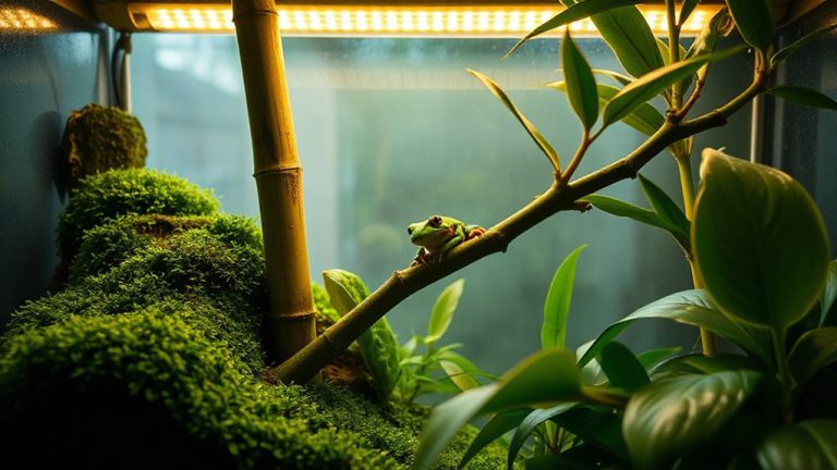 proper frog lighting requirements