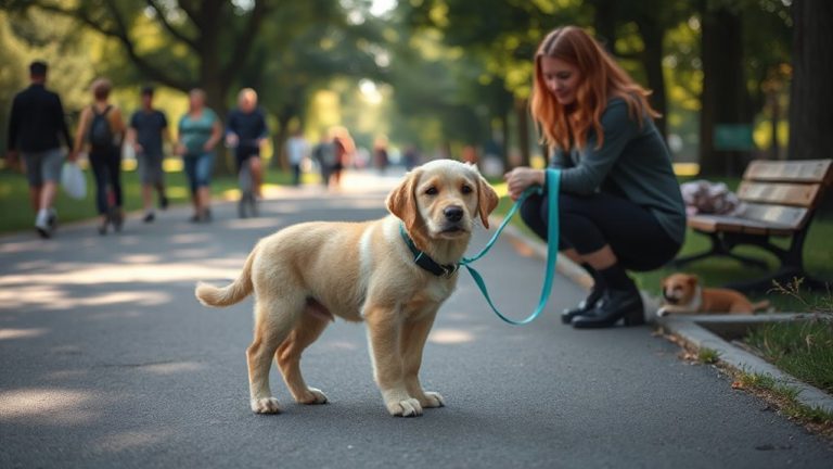 puppies in crowded areas