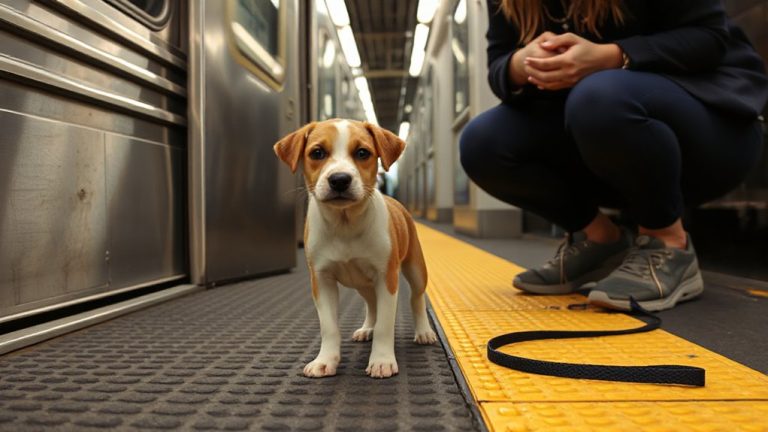 puppies on public transit