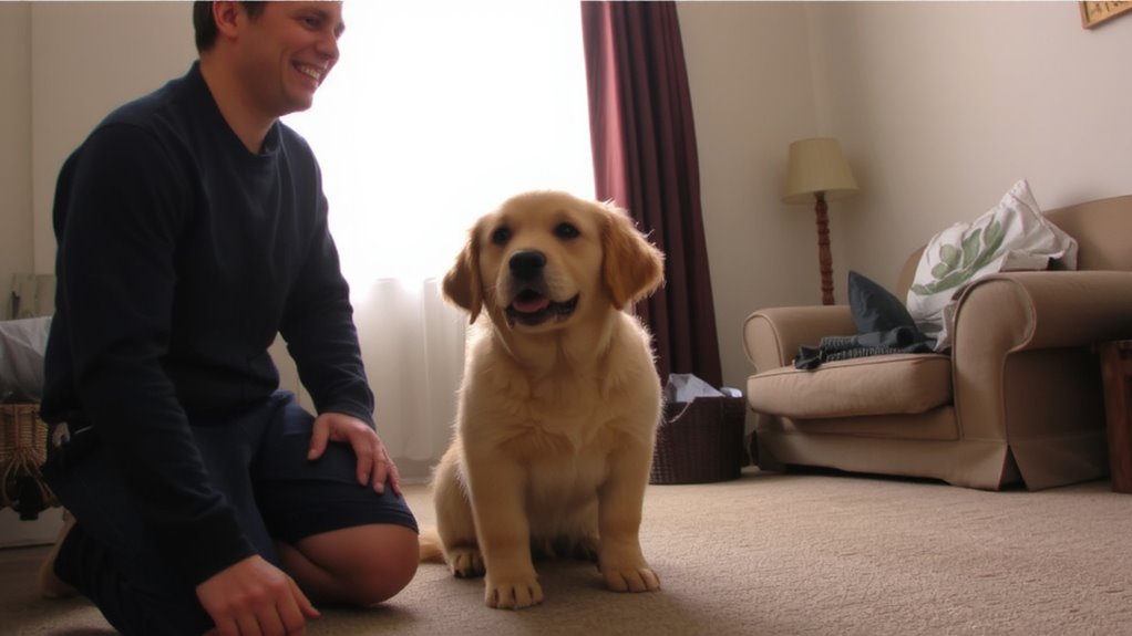 puppy fear of loud voices