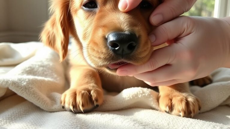 puppy lip injury care