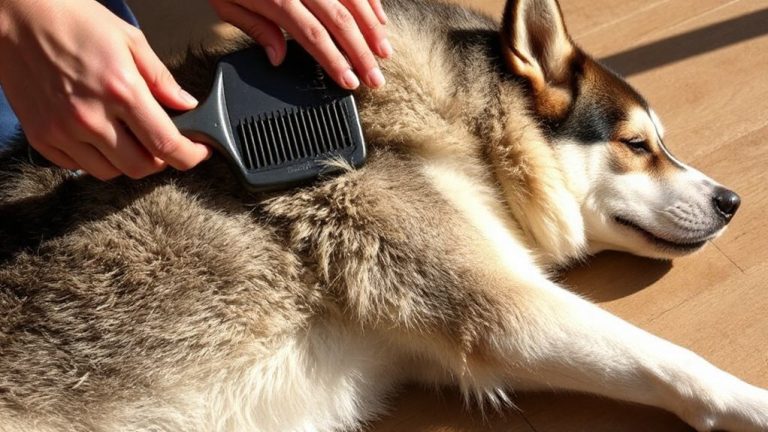 rake brush husky shedding
