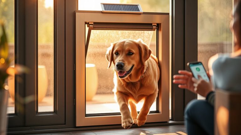 rechargeable smart pet door