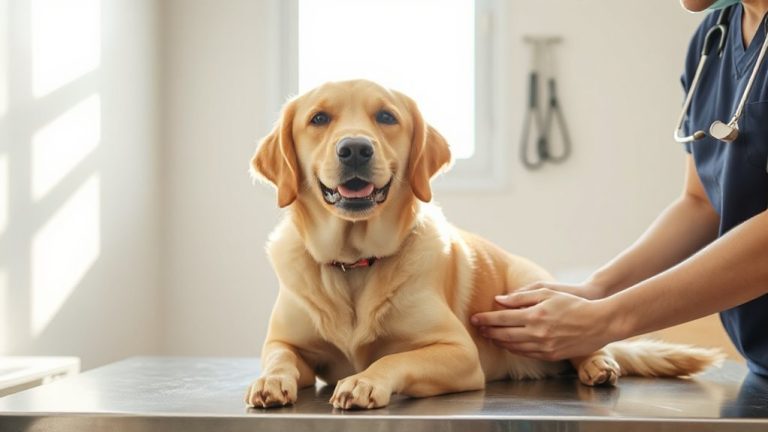 reinforce calm vet behavior