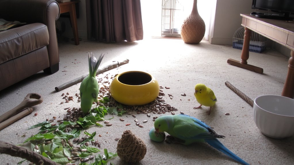 resource competition in flocks