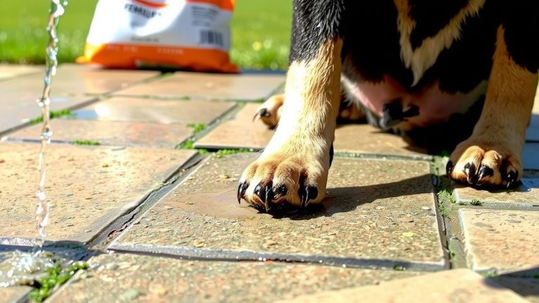rinse paws after fertilizer