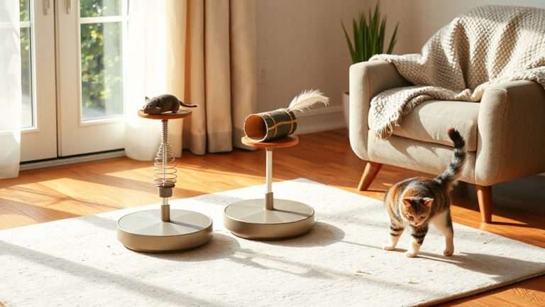rotating toy stations for cats