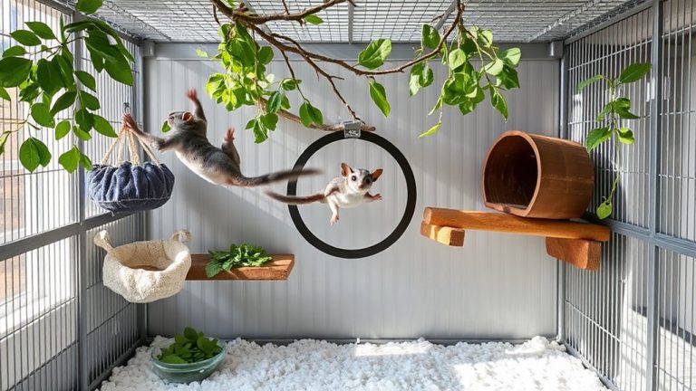 safe and happy sugar glider cages