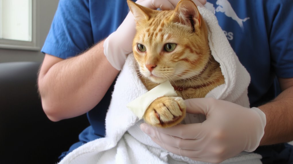 safe stress free cat restraint