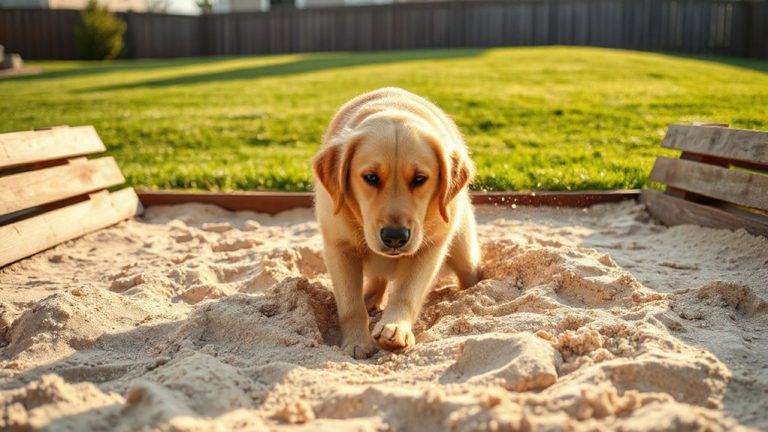 sandpit containment for digging dogs