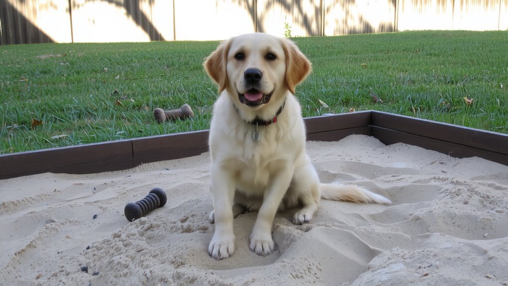 sandpit reduces destructive digging