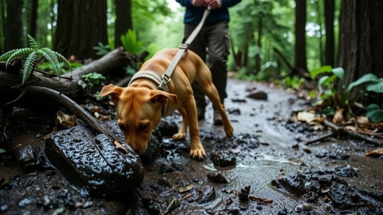scent tracking in mud