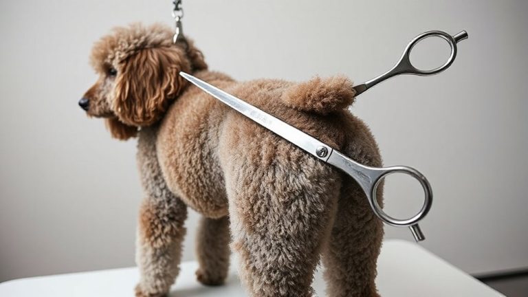 scissor edging show line poodles
