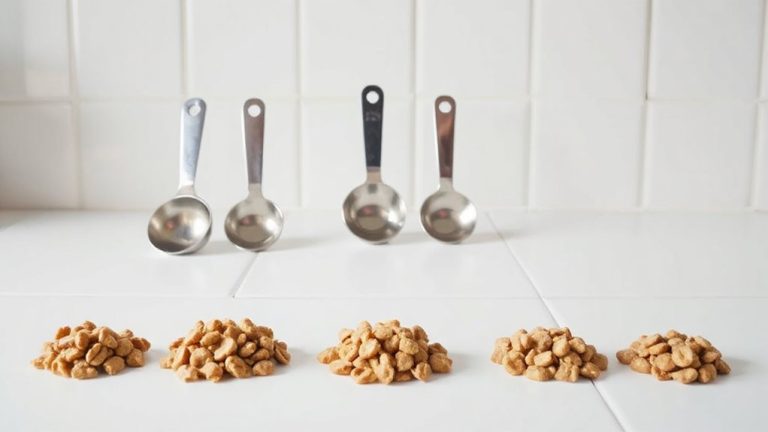 scoop sizes by weight