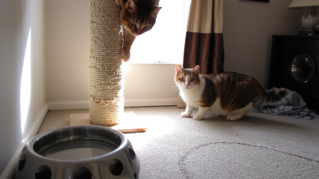 scratching posts build scent zones