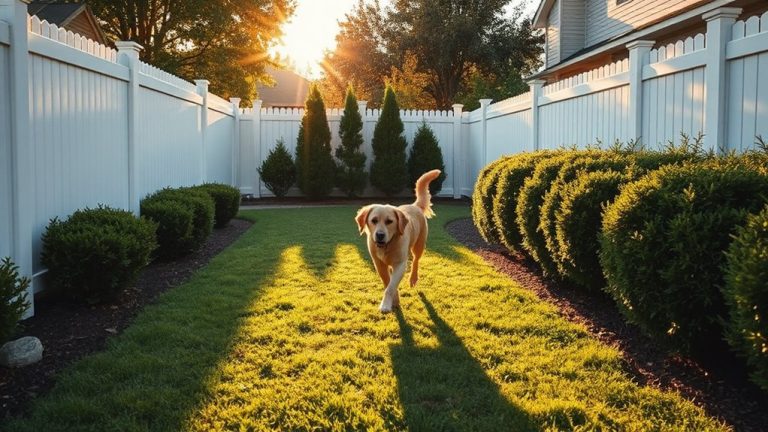 secure and happy yard fences