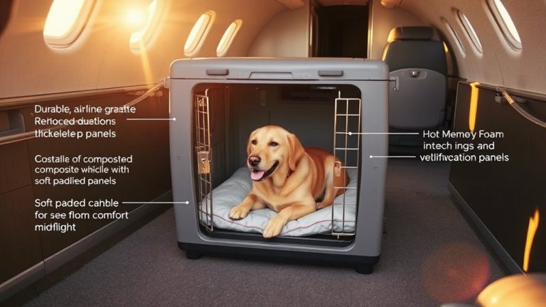 secure dog crates air travel