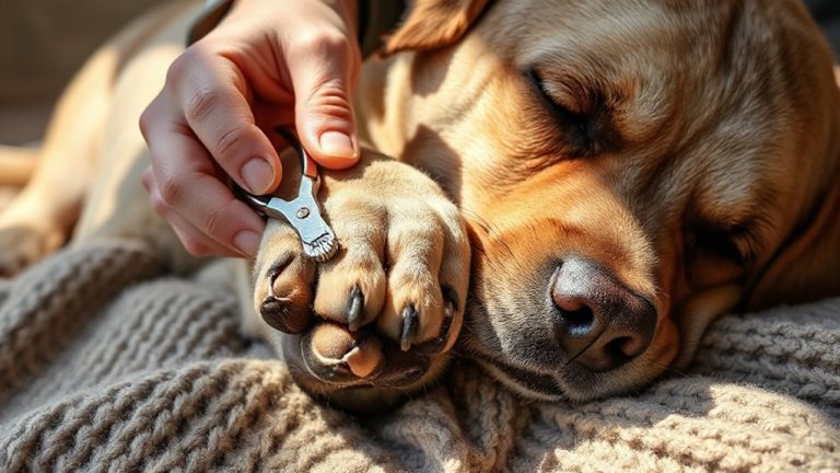 senior lab nail care