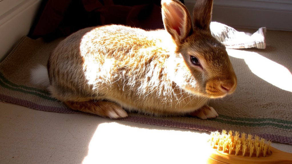 senior rabbit grooming adjustments