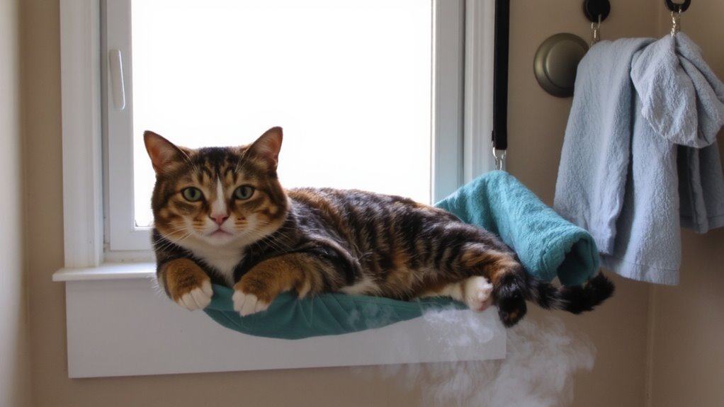senior rescue cats bathing challenges