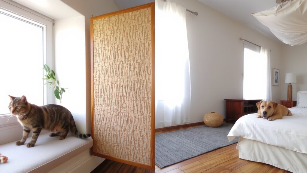 separate spaces for pets