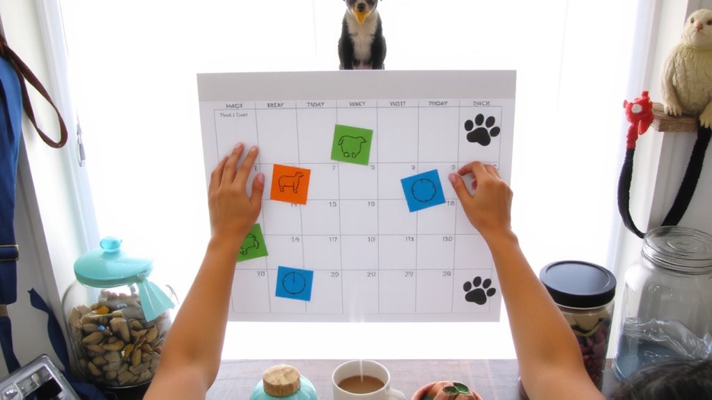 shared pet care schedule