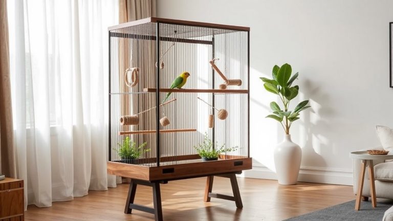 small bird cages maximizing space