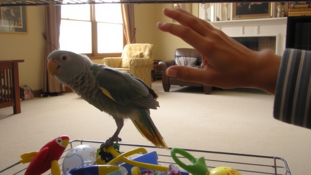 social anxiety indicators in parrots