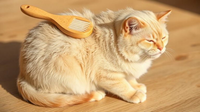 soft bristle brush short haired cat