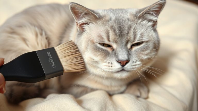 soft brushing fine fur