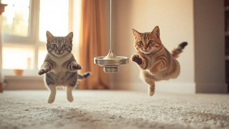 spinning toy indoor cat stimulation