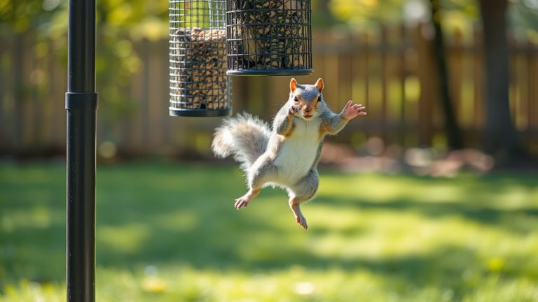 squirrel proof bird feeder poles