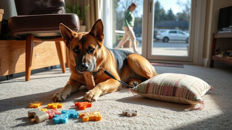 stop dog chewing separation