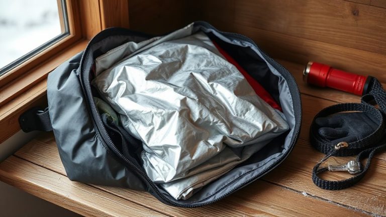 store emergency blankets securely