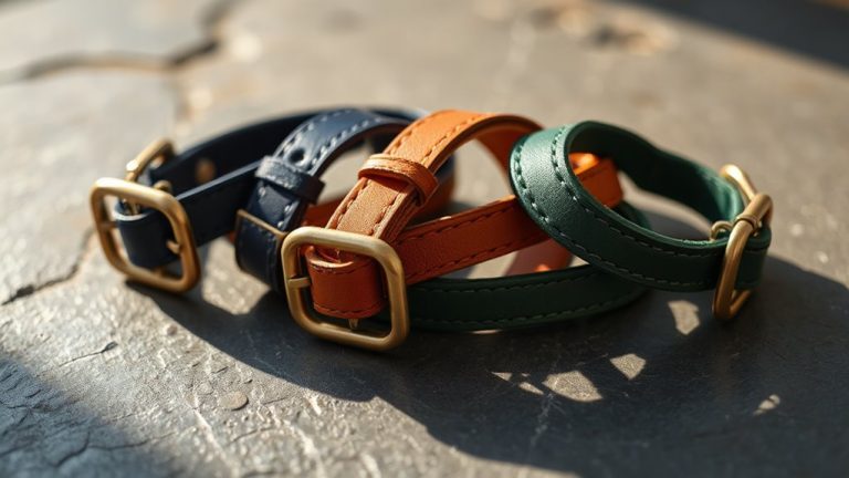 stylish and safe pet collars